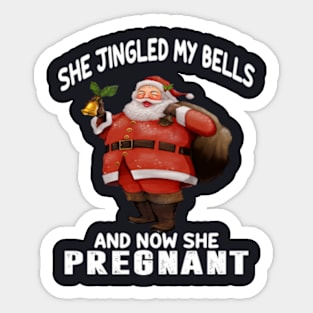 Christmas Pregnancy Announcement Shirts 2019 Sticker
